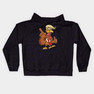 Make Thanksgiving Great Again Funny Trump Turkey Kids Hoodie